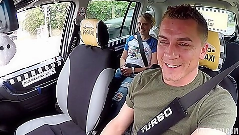 Czech Babe, Sex In The Taxi