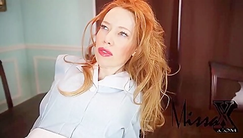 Redhead Housemaid Fucked On The Table - Anal