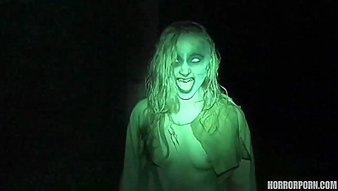 The Guy Fucks Hot Two Beauties In Horror Style