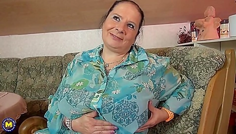 German Big Breasted Housewife Fingering Herself - Abby Tits