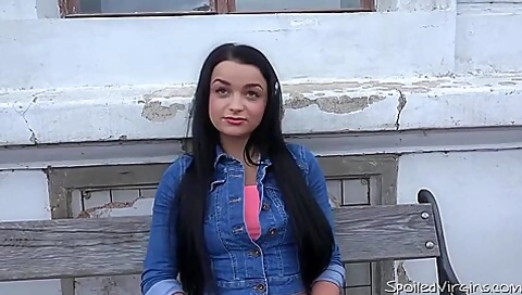 teen 18+ Virgin Gets Laid For The First Time With Two Horny Studs - Dasha