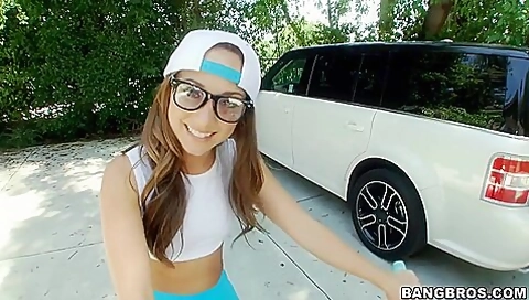 Sensual Brunette Teen 18+ Remi Lacroix Rides On A Big Black Cock