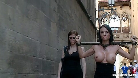 Pet Franceska Jaimes Is Publicly Caned And Fucked