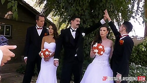 Casey Calvert And Brandon Ashton In Wedding Belles Scene 2