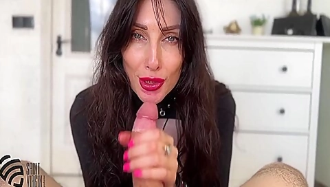 Punishes Sucks Dick And Gets Cum On Feet