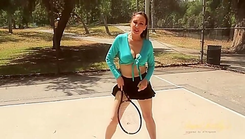 Nancy Vee Masturbates After Some Tennis