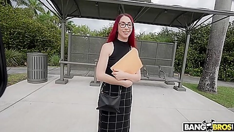 Leo Babe - Pick Up Redhead Babe